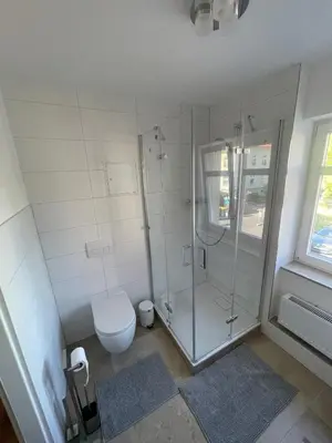 Ein Badezimmer in der Unterkunft Ferienwohnung-Elbland