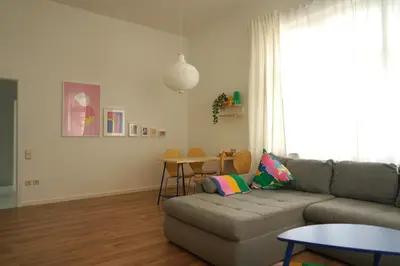 Ein Sitzbereich in der Unterkunft Apartment Mira