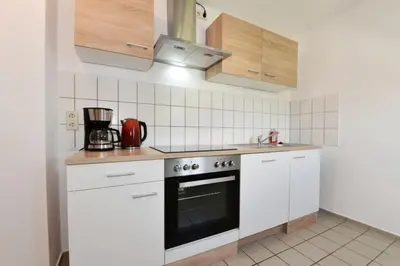 Küche/Küchenzeile in der Unterkunft Ferienwohnung Harmony