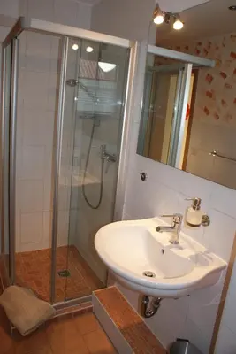 Ein Badezimmer in der Unterkunft Ferienwohnung Dresden