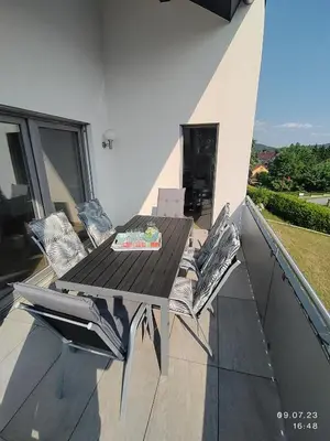 Ein Balkon oder eine Terrasse in der Unterkunft Ferienapartment 21