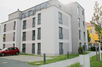 Das Gebäude in dem sich die Ferienwohnung befindet