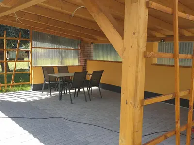 Ein Balkon oder eine Terrasse in der Unterkunft NEU! Ferienhaus Kurio