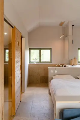 Ein Bett oder Betten in einem Zimmer der Unterkunft Appartement Traumzeit