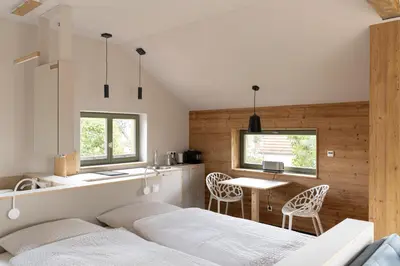 Ein Bett oder Betten in einem Zimmer der Unterkunft Appartement Traumzeit