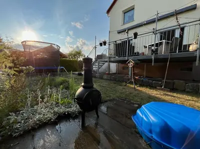Ein Garten an der Unterkunft Ferienwohnung Bille