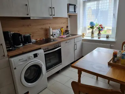 Küche/Küchenzeile in der Unterkunft Ferienwohnung Lange