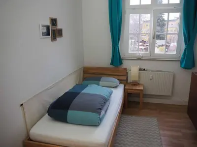 Ein Bett oder Betten in einem Zimmer der Unterkunft 3-Raum Wohnung in Dresden, ideal für Monteure