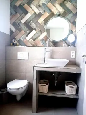 Ein Badezimmer in der Unterkunft Ferienwohnung Haufe
