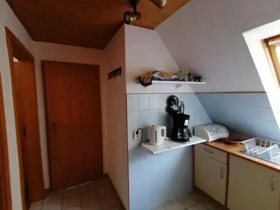Küche/Küchenzeile in der Unterkunft Ferien im Haus am Waldrand