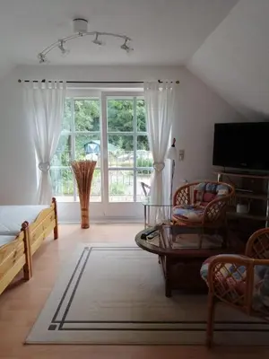 TV/Unterhaltungsangebot in der Unterkunft Gästezimmer am Malerweg