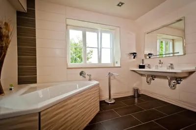 Ein Badezimmer in der Unterkunft Bergrestaurant Schwedenstein