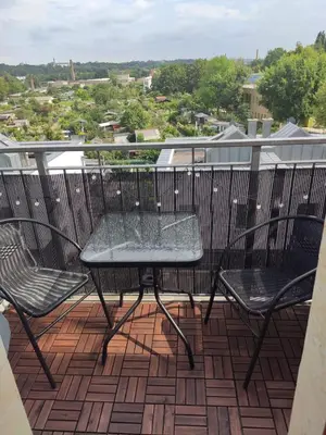Ein Balkon oder eine Terrasse in der Unterkunft Erholungsoase kleine Wolke