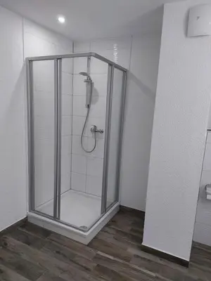 Ein Badezimmer in der Unterkunft Dorfidyll