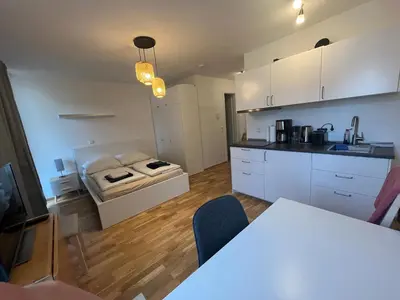 Küche/Küchenzeile in der Unterkunft New Business Apartment Nr23