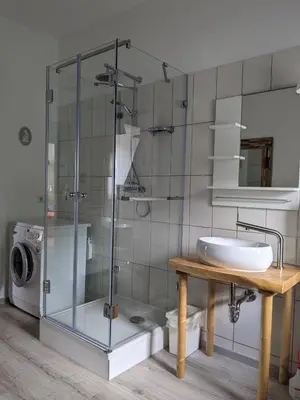 Ein Badezimmer in der Unterkunft Apartment-Mansardwohnung