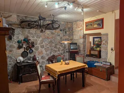 Küche/Küchenzeile in der Unterkunft Gästehaus Locanda al Castello Stolpen