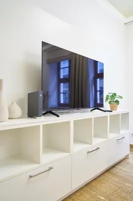 TV/Unterhaltungsangebot in der Unterkunft Global Living - Design Apartments I City Center I Balcony I Smart-TV I Kitchen I Dresden