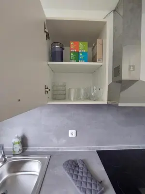 Küche/Küchenzeile in der Unterkunft Moderne Wohnung mit Vollausstattung in ruhiger Lage, W-LAN