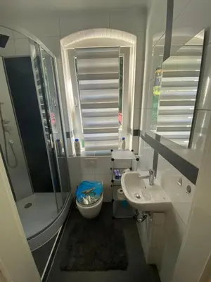 Ein Badezimmer in der Unterkunft Ferienwohnung Pension Sofia 2