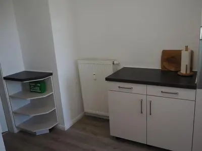 Küche/Küchenzeile in der Unterkunft TOP 3-Raum Wohnung, für Monteure