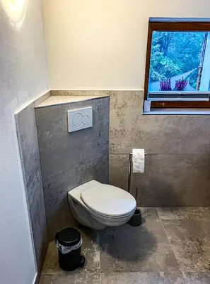 Ein Badezimmer in der Unterkunft LIETHE 13 - Ferienhaus am Malerweg