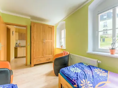 Ein Sitzbereich in der Unterkunft Malerischer Aufenthalt in Rauschenbach