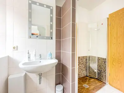 Ein Badezimmer in der Unterkunft Apartment nahe Erzgebirge für 2 Personen