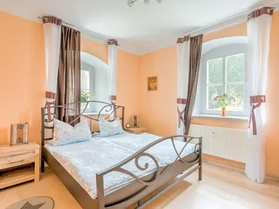 Ein Bett oder Betten in einem Zimmer der Unterkunft Apartment nahe Erzgebirge für 2 Personen