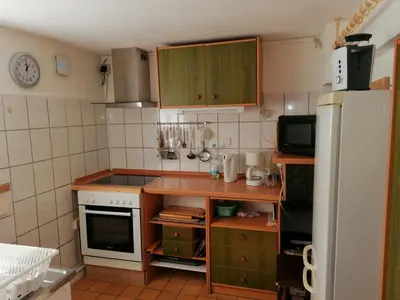Küche/Küchenzeile in der Unterkunft Haus am Waldrand