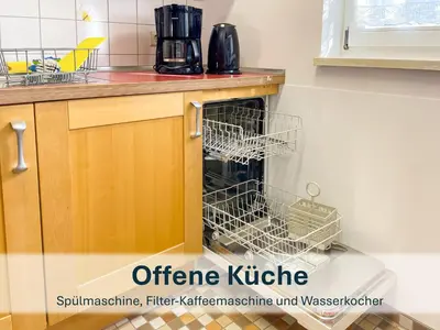 Küche/Küchenzeile in der Unterkunft Dresden, Ferienhaus Strietzel
