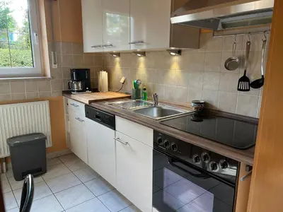 Küche/Küchenzeile in der Unterkunft Appartement Am Weinberg