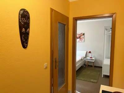 Ein Bett oder Betten in einem Zimmer der Unterkunft Appartement Am Weinberg