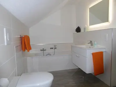 Ein Badezimmer in der Unterkunft Ferienhaus zwischen den Seen