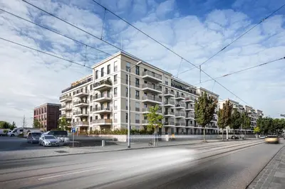Das Gebäude in dem sich die Ferienwohnung befindet