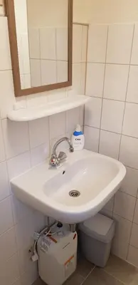Ein Badezimmer in der Unterkunft Ferienwohnung an der Kurpromrnade