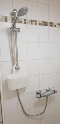 Ein Badezimmer in der Unterkunft Ferienwohnung an der Kurpromrnade