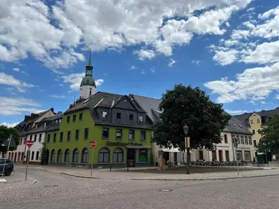 Das Gebäude in dem sich die Ferienwohnung befindet