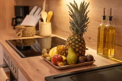 Essen in der Ferienwohnung oder in der Nähe