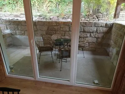 Ein Patio oder anderer Außenbereich in der Unterkunft Annel's Träumerei