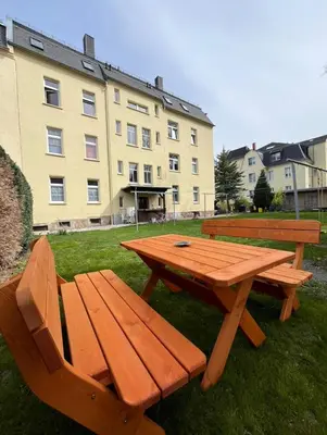 Das Gebäude in dem sich die Ferienwohnung befindet