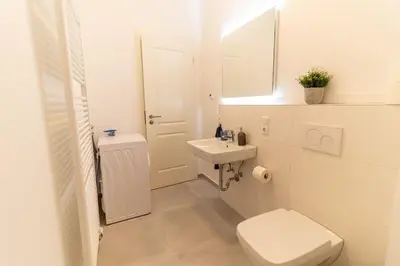 Ein Badezimmer in der Unterkunft *NEU* 2 Personen, WLAN, Balkon