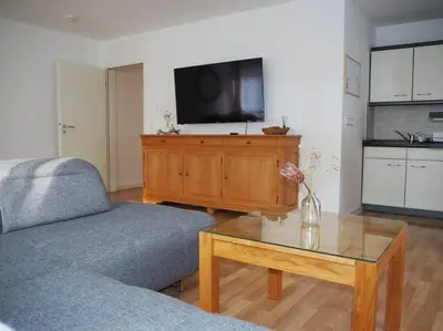 TV/Unterhaltungsangebot in der Unterkunft Elegante & Stilvolle 2,5 Raum Wohnung