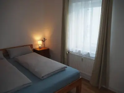 Ein Bett oder Betten in einem Zimmer der Unterkunft Elegante & Stilvolle 2,5 Raum Wohnung