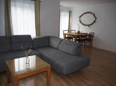 Ein Sitzbereich in der Unterkunft Elegante & Stilvolle 2,5 Raum Wohnung