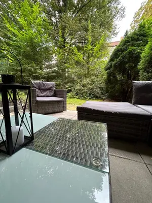 Ein Garten an der Unterkunft Stilvolle Apartments im Grünen mit Wohlfühlcharakter