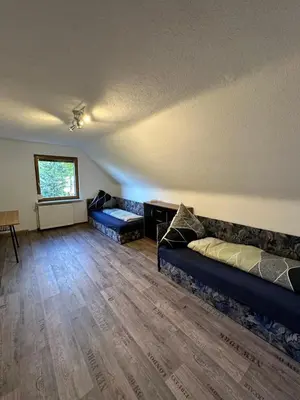 Ein Sitzbereich in der Unterkunft Pension „Haus 11“ Lauta