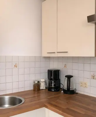 Küche/Küchenzeile in der Unterkunft Schöne Wohnung in einer ruhiger Umgebung