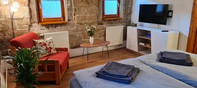TV/Unterhaltungsangebot in der Unterkunft Ferienwohnung am Bächelweg