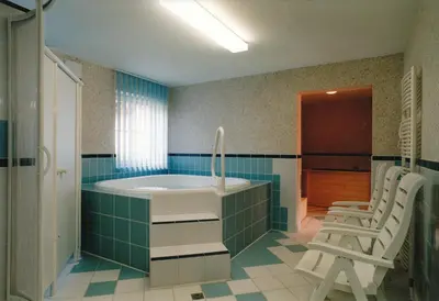 Ein Badezimmer in der Unterkunft Großzügiges Ferienhaus nahe Rochlitz